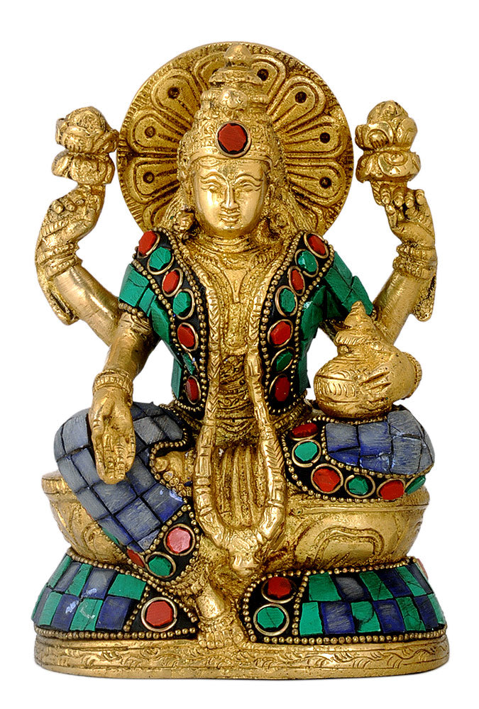 Goddess Lakshmi Brass Statue