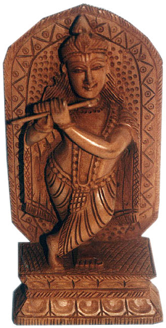 Bansidhar Krishna-Wooden Statue