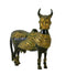 Antiquated Brass Kamadhenu Cow Statue Old Finish 7.75"