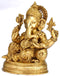 Resting Ganapati - Brass Sculpture