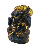 Lord Ganesha - Lapis Lazuli Stone Carving 1.75"