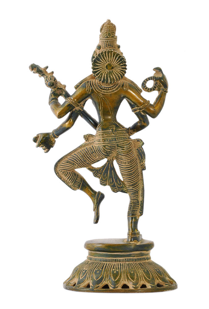 Devi Saraswati Playing Veena Antiquated Statue