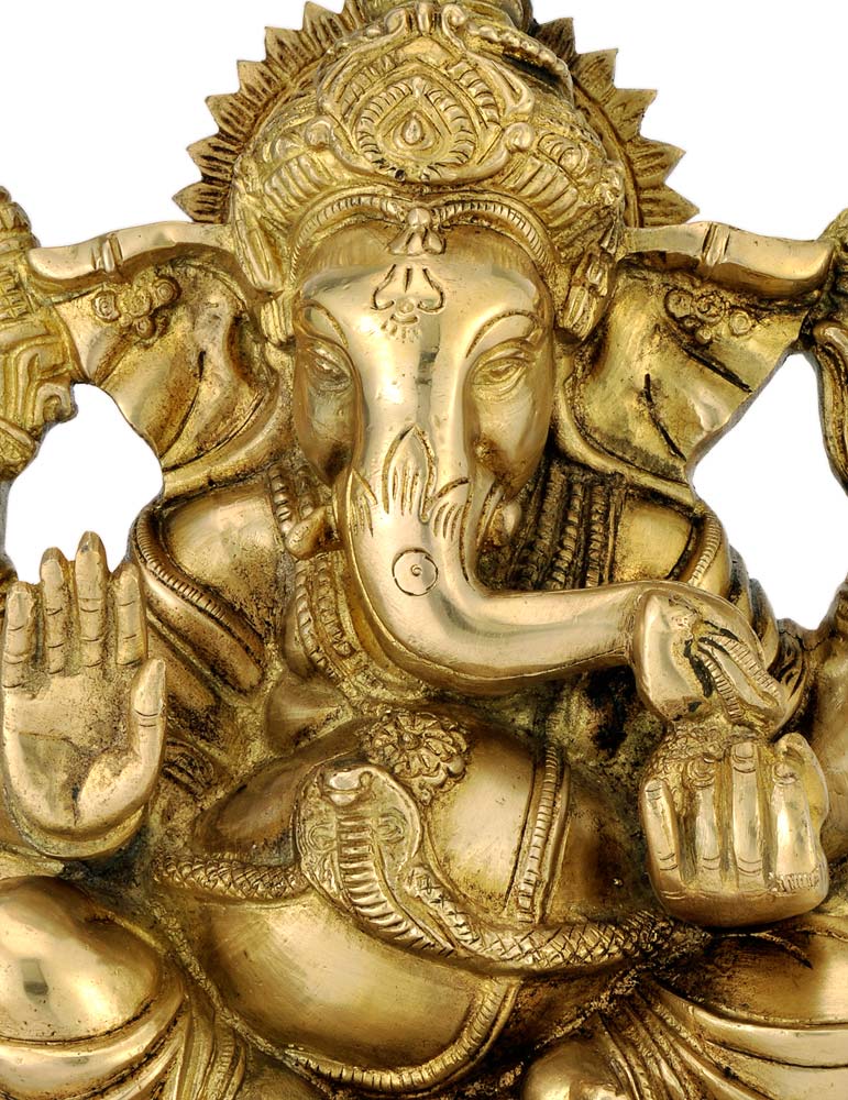 Pot Belly Vinayaka - Brass Sculpture