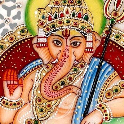 Shri Ganesha - Marble Painting