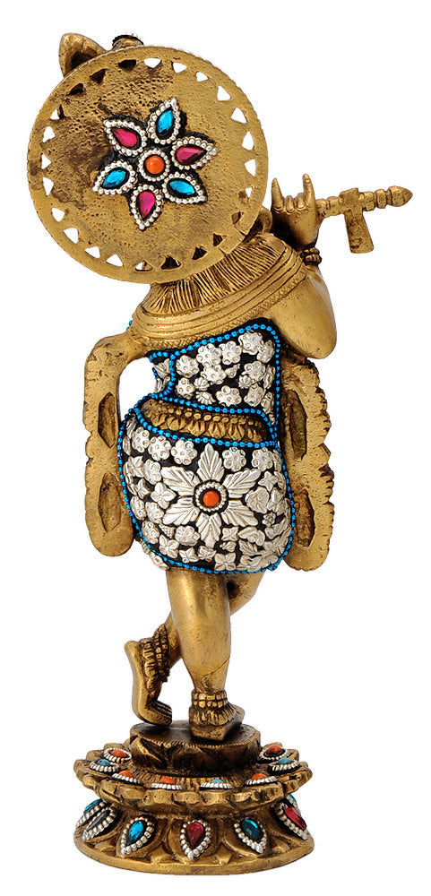 Murlimanohar Shri Krishna Brass Sculpture