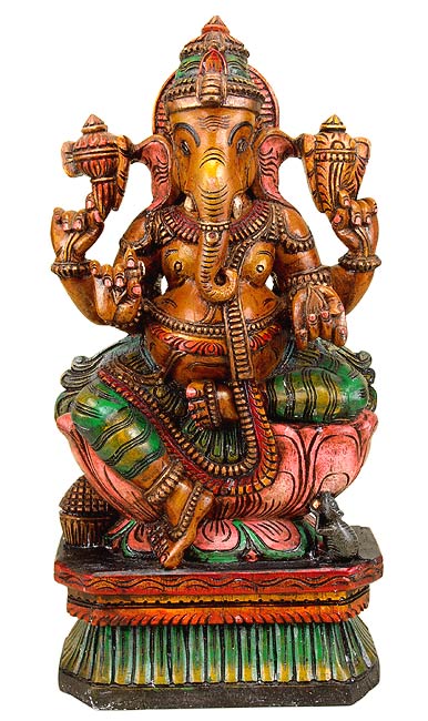 Lord Vinayaka - Wood Sculpture
