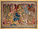 "King Dasharath" Father of Lord Rama - Kalamkari Painting