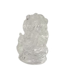 Quartz Crystal Statue of Lord Mangal Murti Ganesha 1.50"
