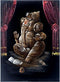Lord Ganesha - Decorative Painting on Velvet 27"