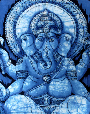 Seated Ganesha-Indian Batik