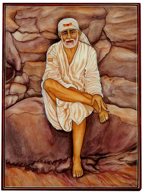 Shri Sai Baba of Shirdi - Marble Painting