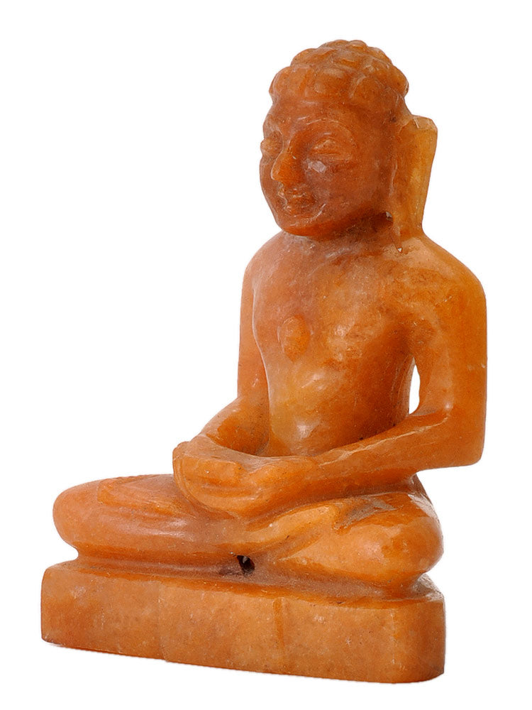 Lord Mahavir Swami - Hand Carved Jade Statue