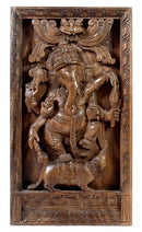 Gentle God Ganesh - Wall Wood Panel