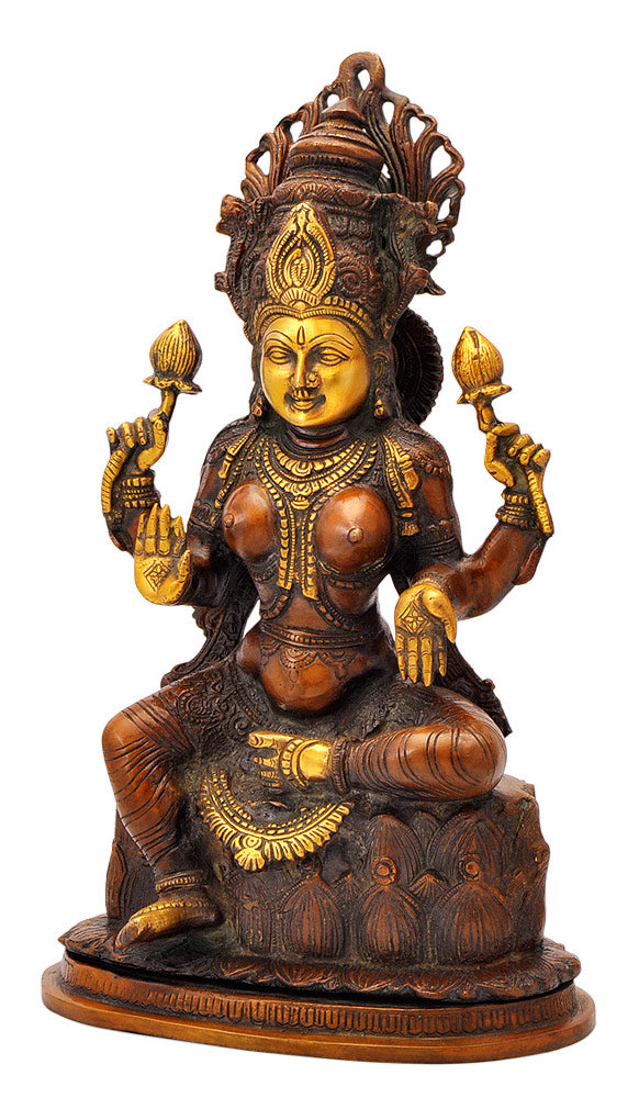 Goddess Mahalakshmi Seated on Lotus