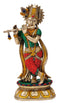 Lord Krishna Playing Flute - Exquisite Brass Statue