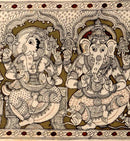 God Ganesha  In Ashta Roopa - Kalamkari Painting