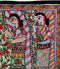 Ram Sita Marriage Scene - Madhubani Folk Painting