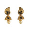 Black Stone Studded Indian Jhumki for Women