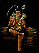 Lord Shiv Shambhu - Velvet Painting  26"