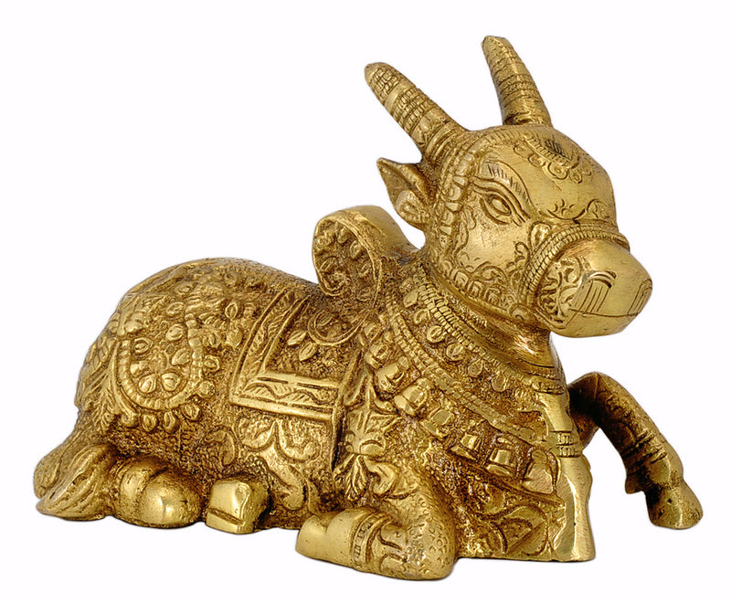 Brass Nandi Bull - Home Decor Statue