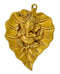 Brass Wall Hanging Ganesha on Leaf