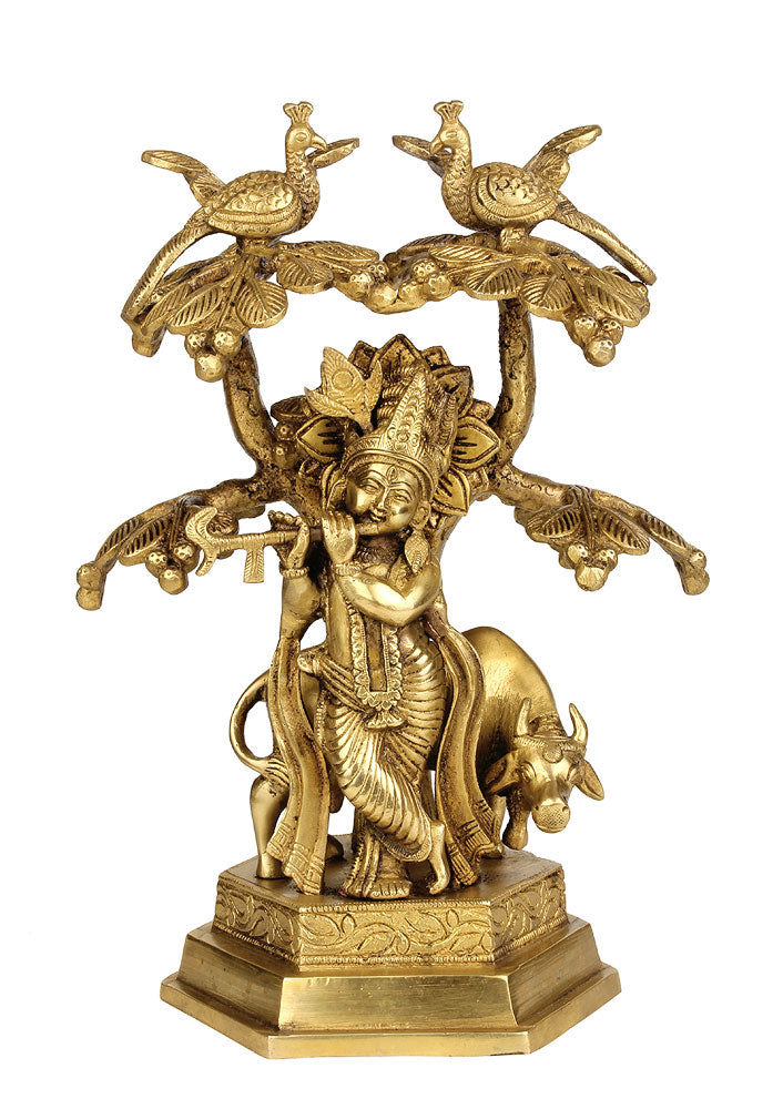 Gau Gopala Standing Under Kadamba Tree