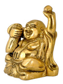 Brass Lauhging Buddha Fine Finish