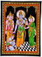 Cotton tapestry of lord ram with Lakshman Sita and hanuman ji