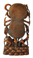 Goddess Kali Maa Brass Figure 14.50"