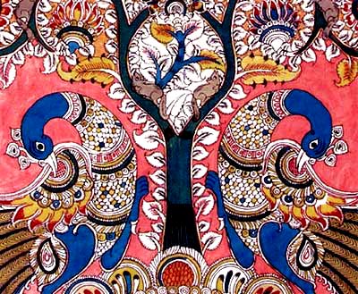 Blossoming Tree - Large Kalamkari Painting