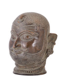 Moustached Shiva Head Sculpture