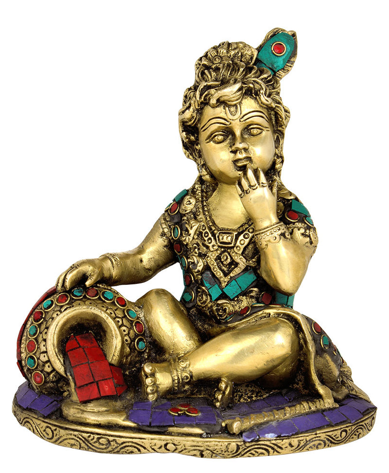Baby Krishna Eating Butter