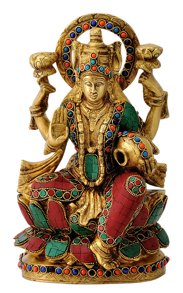 Devi Mahalakshmi with Pot of Money