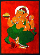 The Ultimate Dance of Nataraja Ganesha - Batik Print