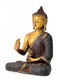 Brass Medicine Buddha - Antique Finish Sculpture 7.50"