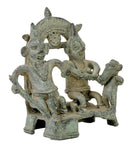Antique Finish Folkart Statue of Lord Shiva Parvati