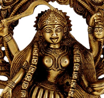 Gentle Mother Kali Brass Statue