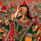 The End of Mahisasura - Mithila Painting