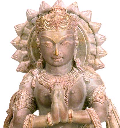 'Namaste' Stone Statue