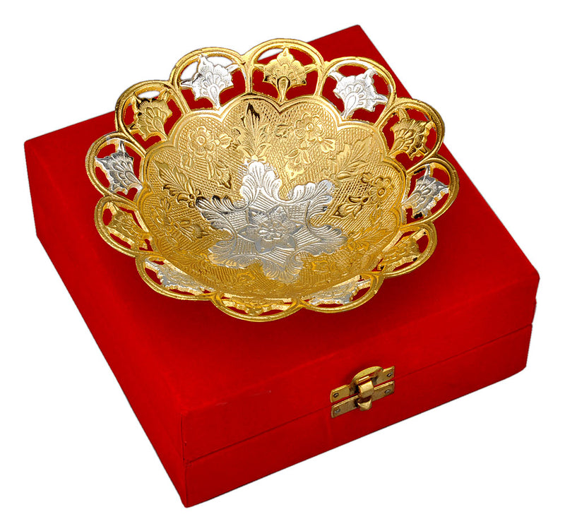 Gold & Silver Plated Bowl