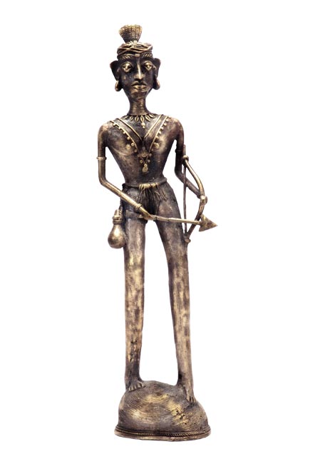 A Gond Tribe-Bell Metal Statuette