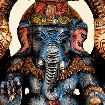 Buddhi Vinayaka - Wooden Statuette