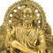 Enthroned Sai Baba - Brass Sculpture