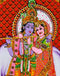 The Divine Lovers Radha Krishna Cotton Painting