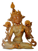 Goddess Tara - Brass Sculpture 15"