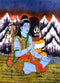 Yogiraj Shiva-Batik Painting