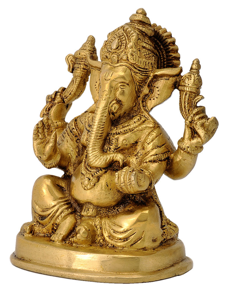 Lord Ganesha Brass Figure