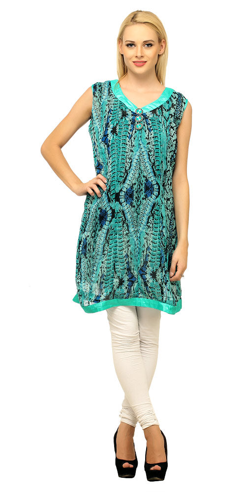 Aqua Green Top