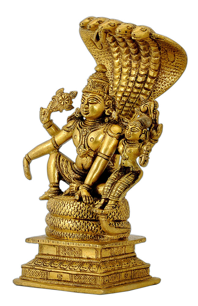 Lord Vishnu Lakshmi Seated on Ananta Shesha
