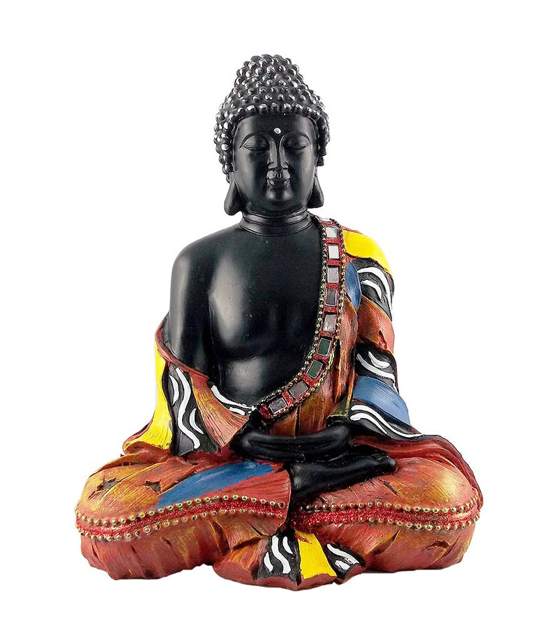 Mediative Thai Buddha Statue in Fiber